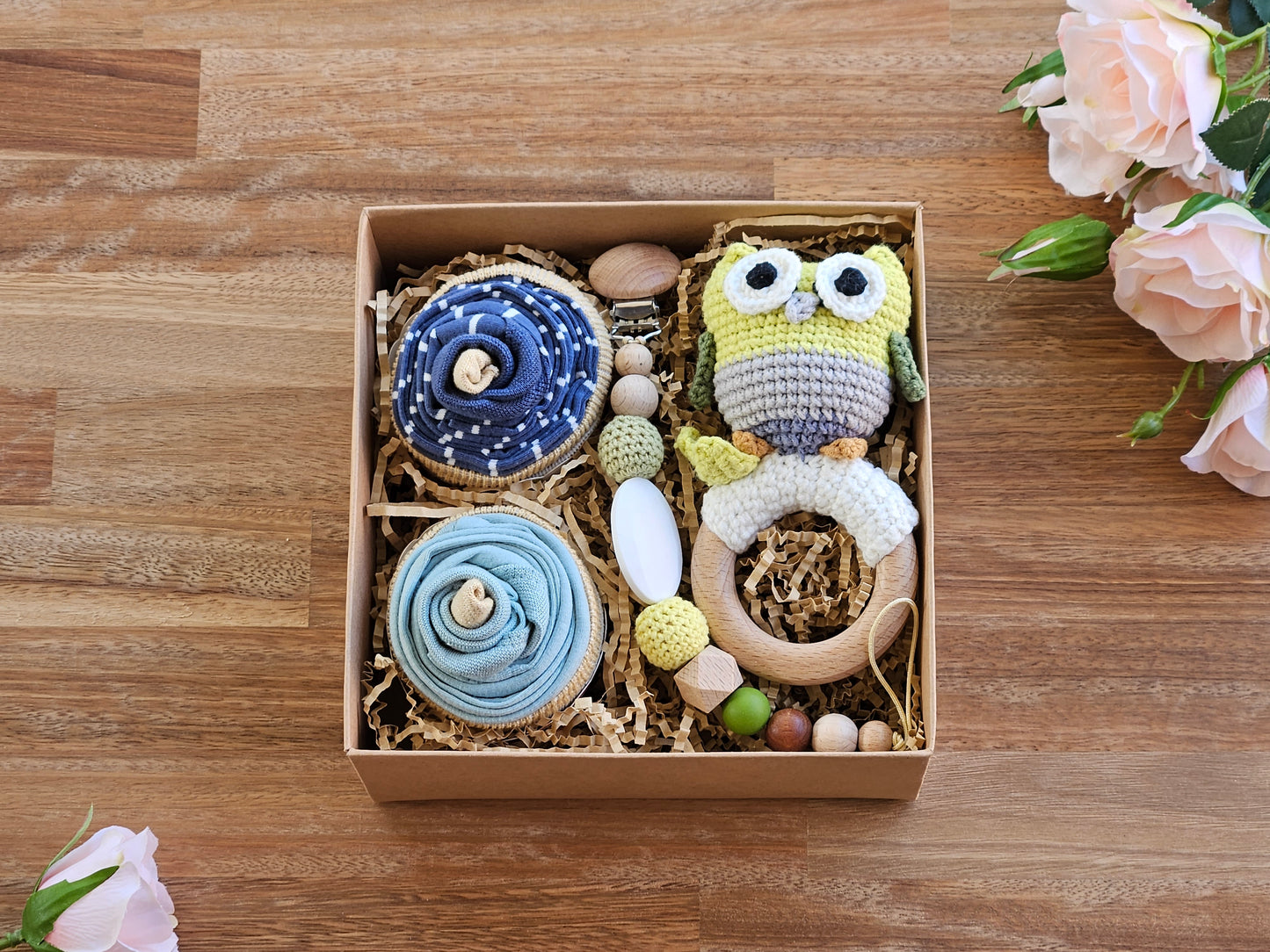 Owl Rattle Cupcake Gift box