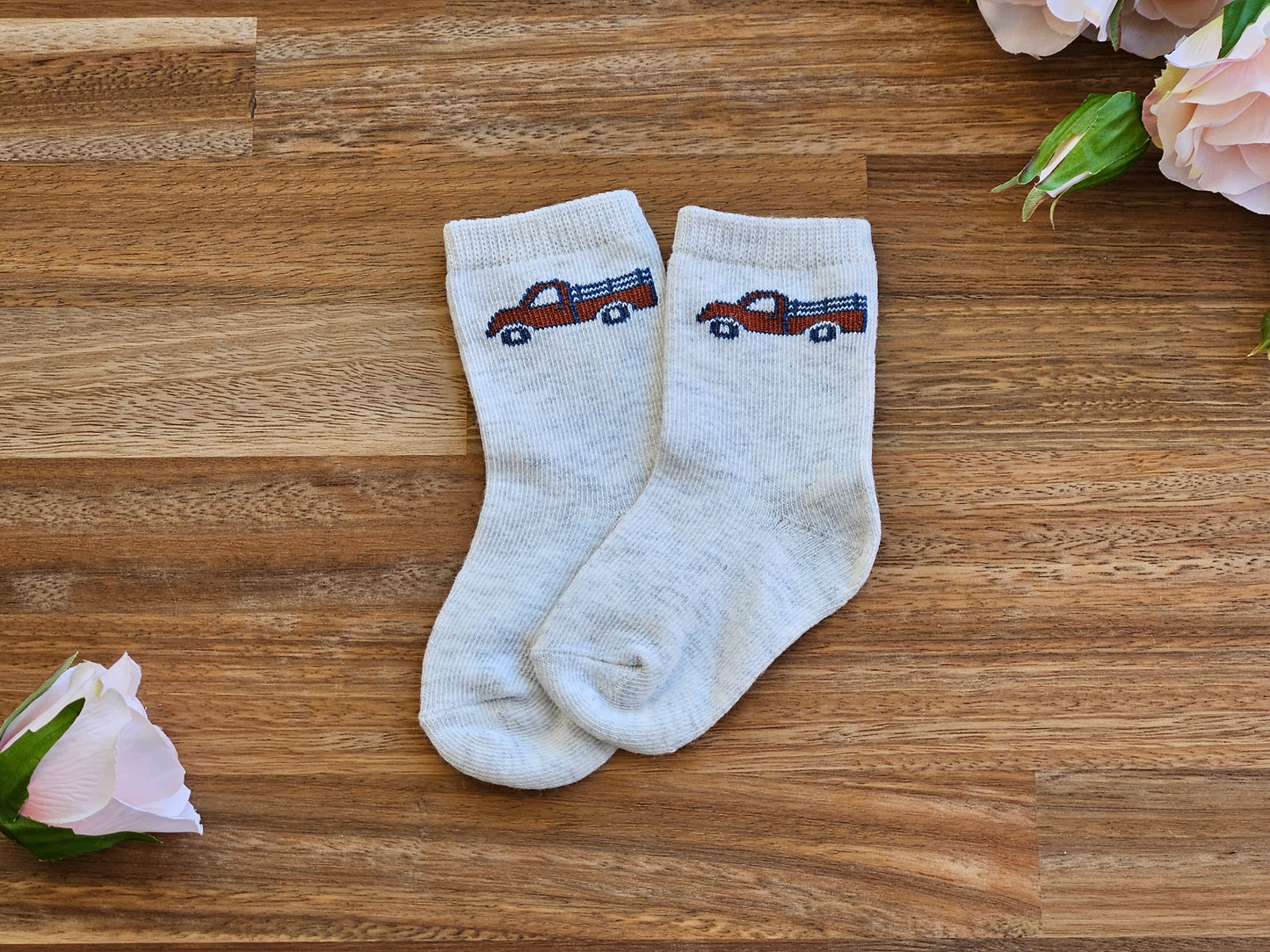 Car print boys sock