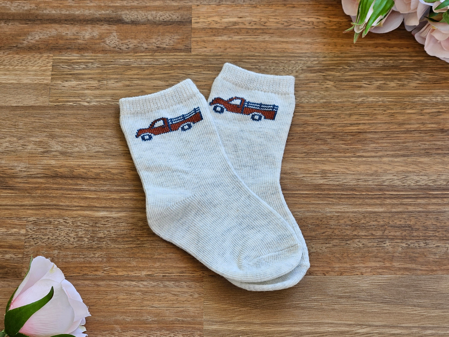 Sock with truck image