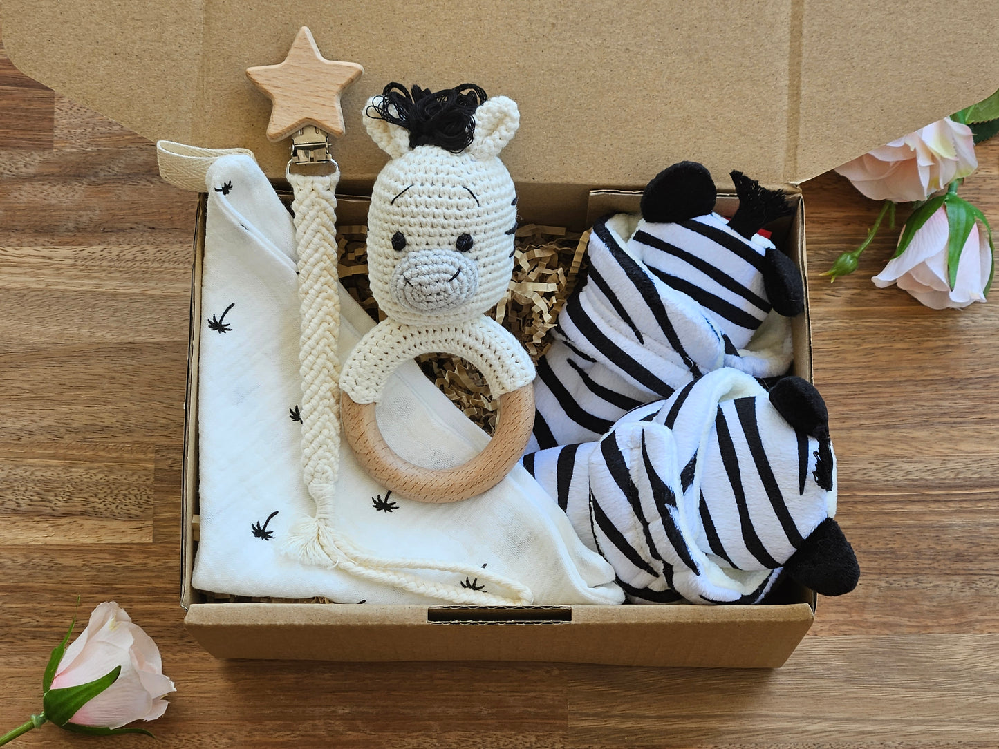 BABY GIFT BOX - Zebra boot / slippers