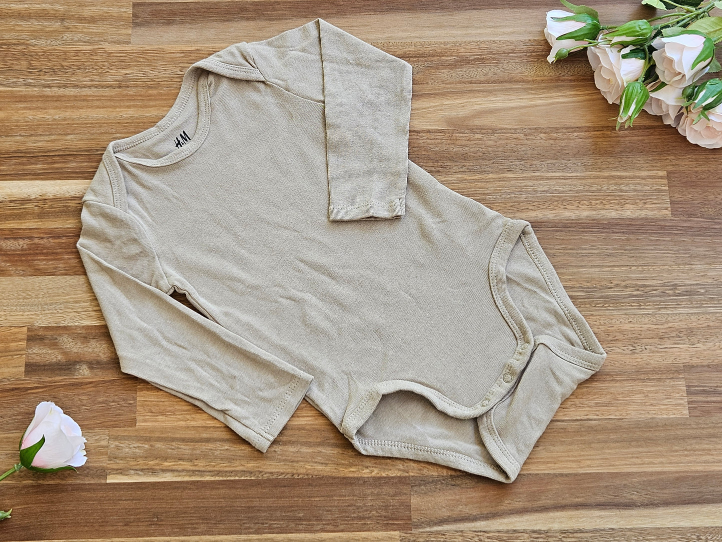 Latte brown cotton romper