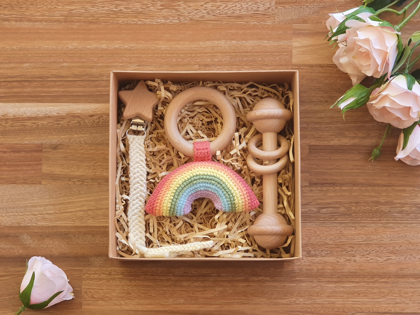 Pastel Rainbow Baby Gift Box