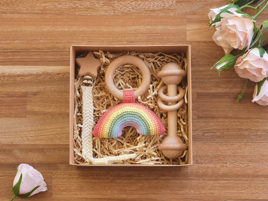 Pastel Rainbow Baby Gift Box