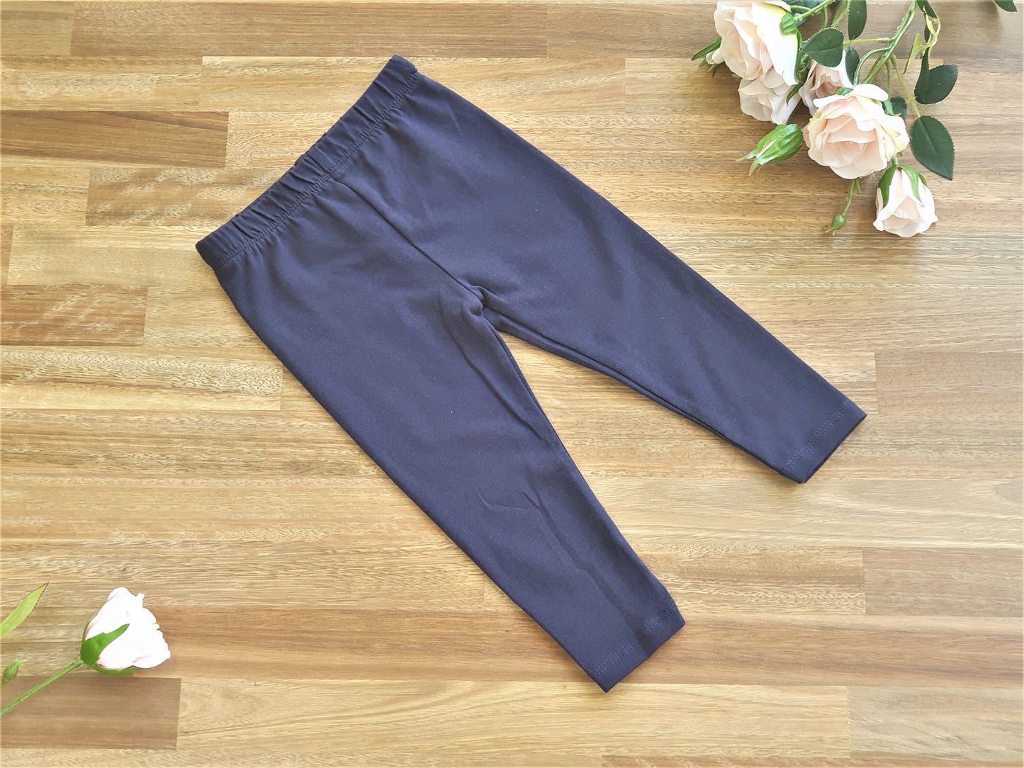 Blue organic cotton leggings