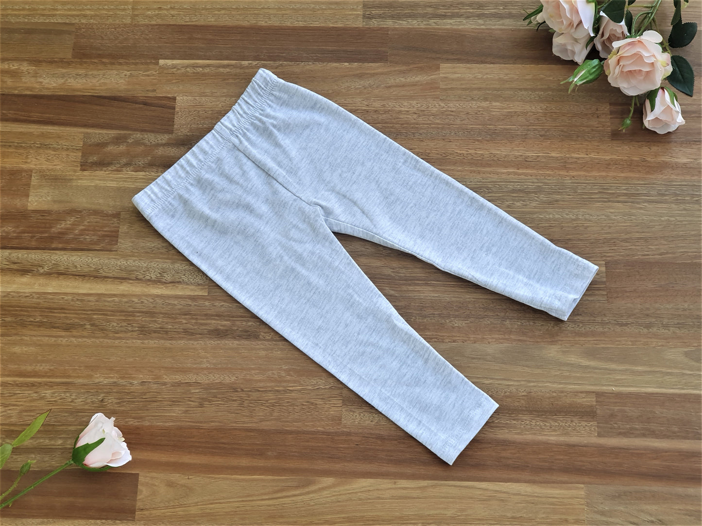 grey organic cotton leggings