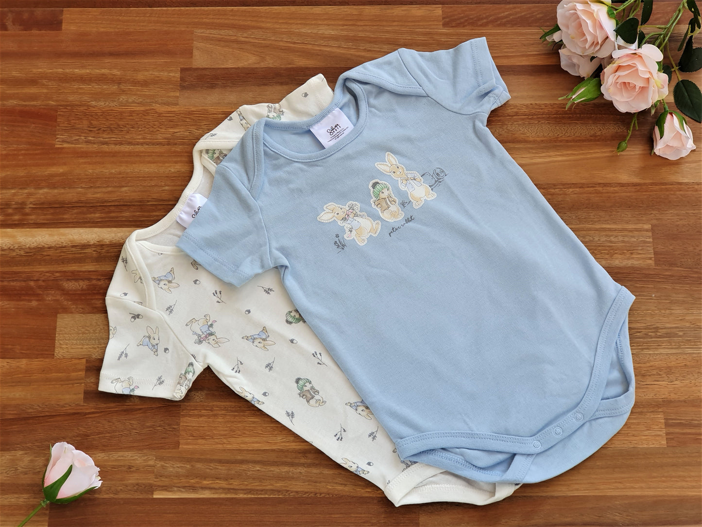 2 Peter rabbit rompers