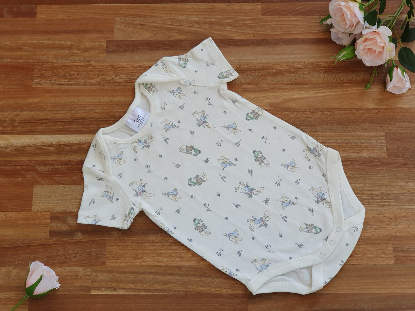 Beige Peter rabbit romper