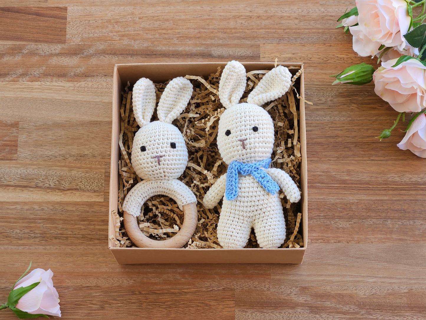 BABY GIFT BOX - Boy, Girl or Gender Neutral Bunny Gift Set