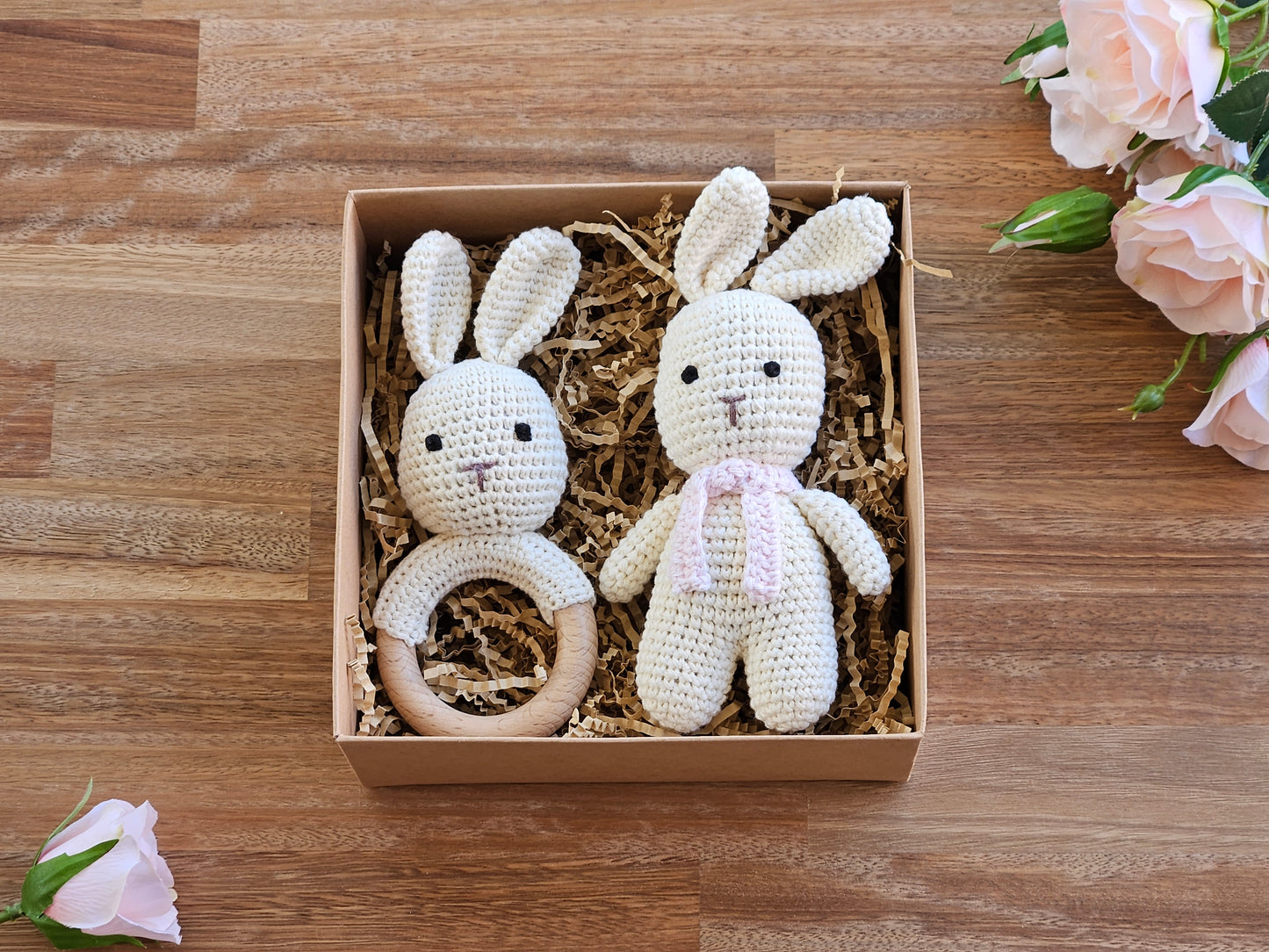 BABY GIFT BOX - Boy, Girl or Gender Neutral Bunny Gift Set